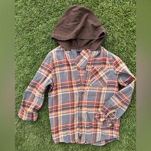 Boys flannel hoodie